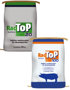 Embalagem do Ractop &mdash; aditivo para su&iacute;nos e bovinos