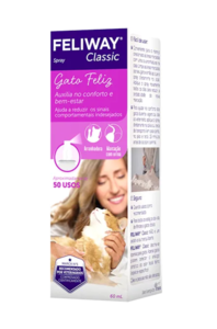 Embalagem do Feliway Classic Spray para gatos