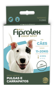 Embalagem do Fiprolex Drop Spot &mdash; antipulgas para c&atilde;es e gatos