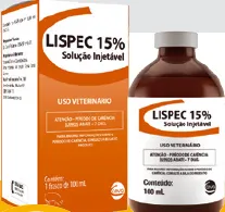 Embalagem da vacina Lispec 15 para bovinos