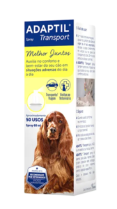 Embalagem do spray Adaptil para c&atilde;es
